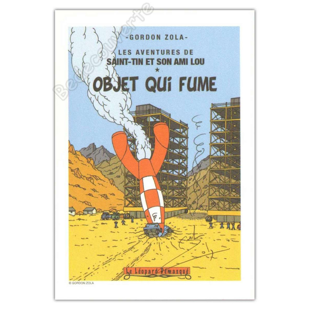 Gordon Zola - Hommage Tintin Objet Qui Fume - Bédécouverte