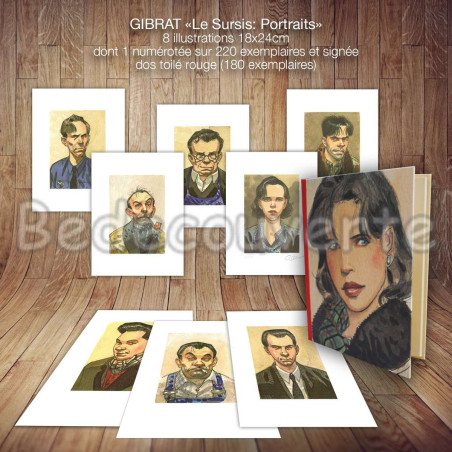 Gibrat - Portfolio Le Sursis Portraits Tranche Rouge