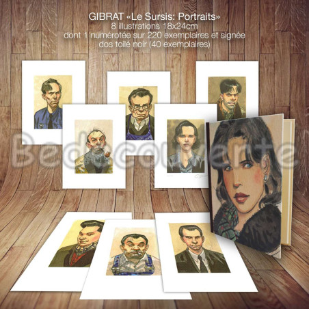 Gibrat - Portfolio Le Sursis Portraits Tranche Noir
