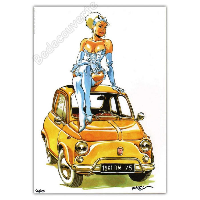 Meynet - Pin Up Fiat 500