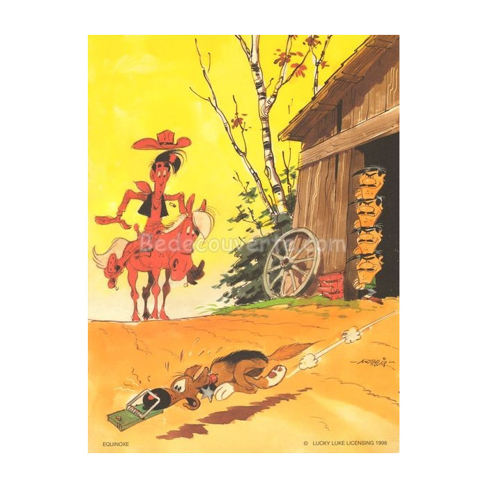 Affiche Morris - Lucky Luke Mousetrap BD