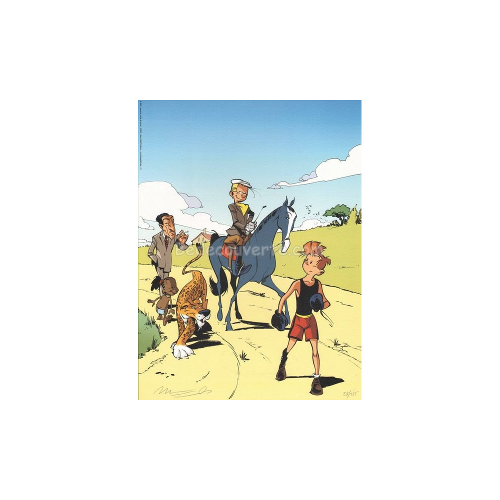 Affiche Munuera - SPIROU Fantasio 2 185exs BD