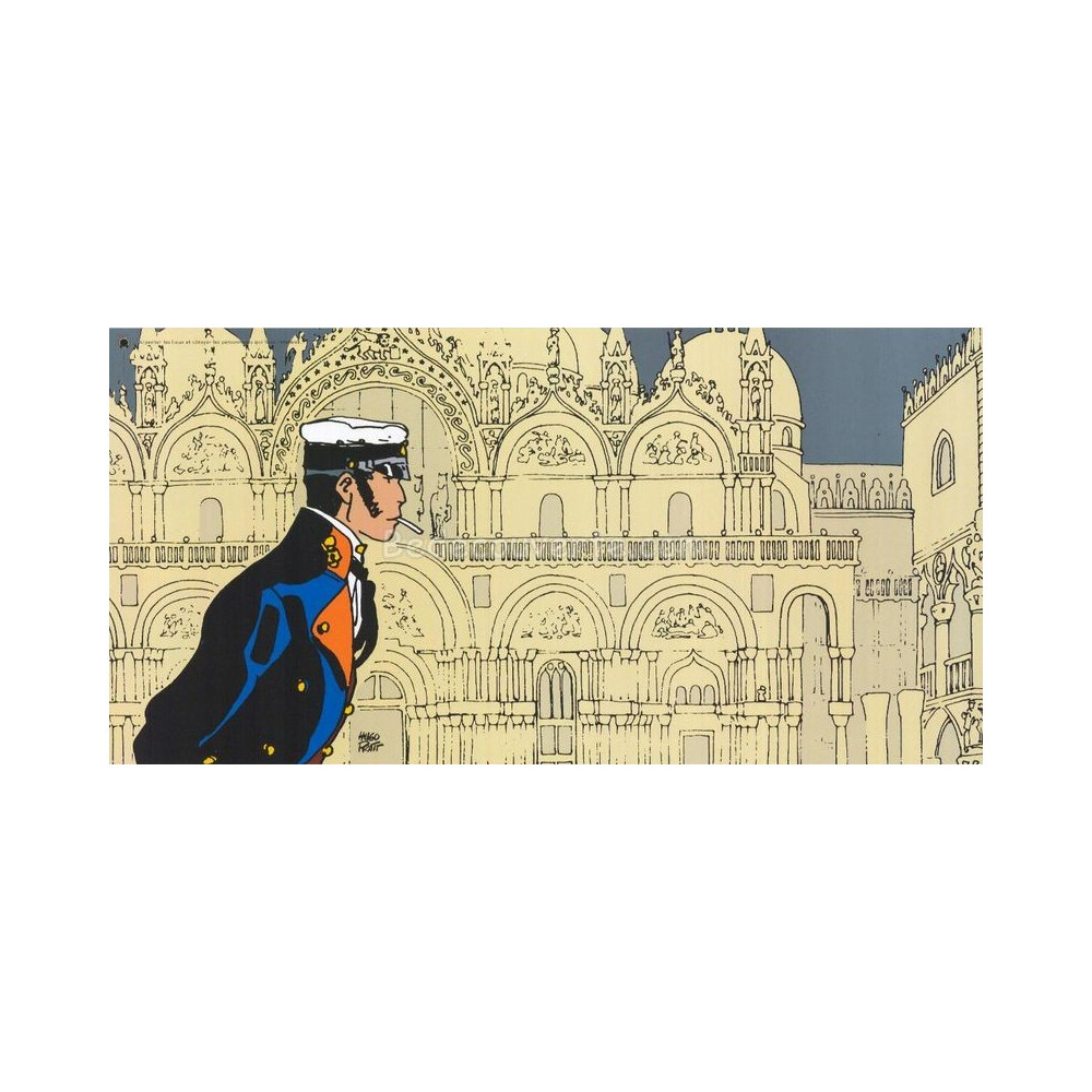 Affiche Hugo Pratt - Corto Maltese Arpenter les lieux et côtoyer les personnages qui font l'histoire BD