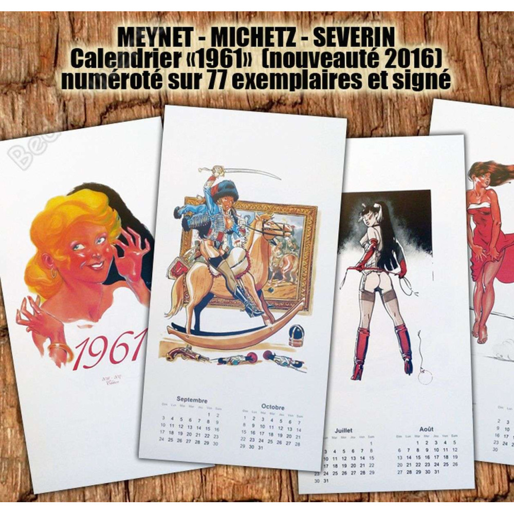 Meynet - Michetz Séverin Calendrier 1961 Pin-up - Affiches BD