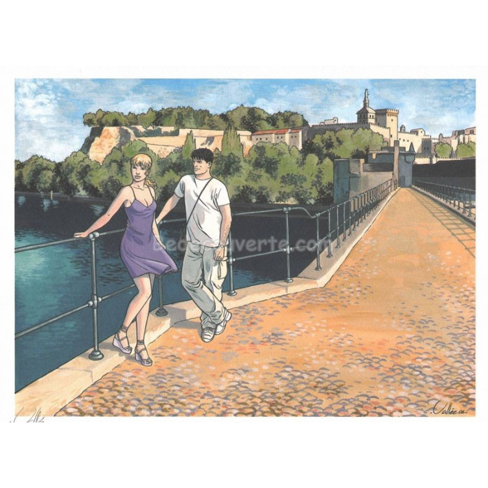 Affiche Vallee - Couple pont BD