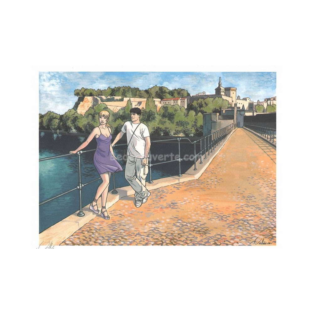 Affiche Vallee - Couple pont BD