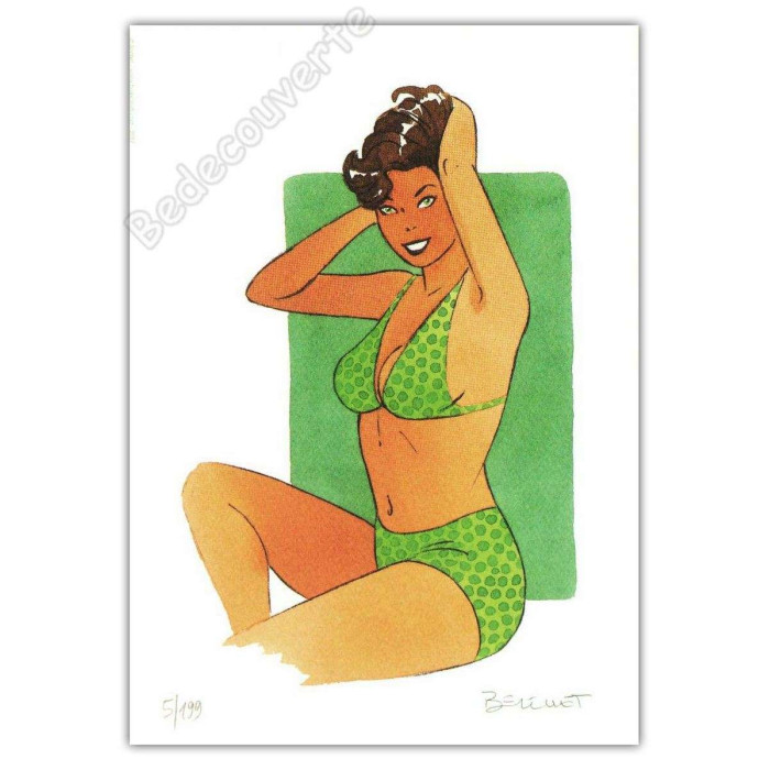 Berthet - Les pin-up Maillot vert