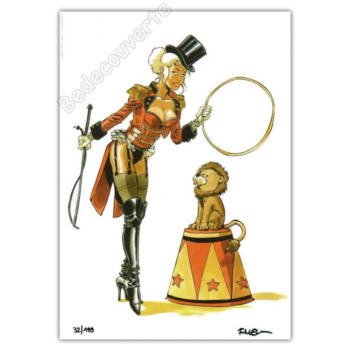 Meynet - Pin-up Cirque 2017 Duo d'ex-libris