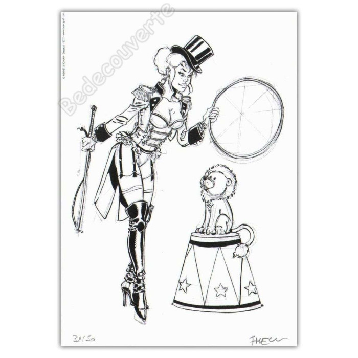 Meynet - Pin-up Cirque 2017 Duo d'ex-libris