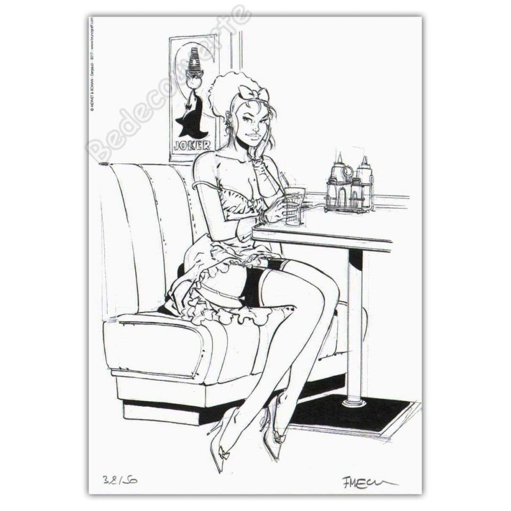 Meynet - Pin-up Ecrivain NB 2017 Ex-libris Meynet - Pin-up Ecrivain NB 2017 Ex-libris