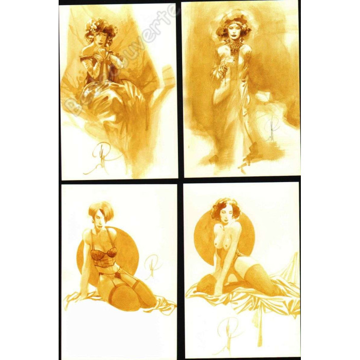 Varanda - Lot de 4 cartes postales Pin-up