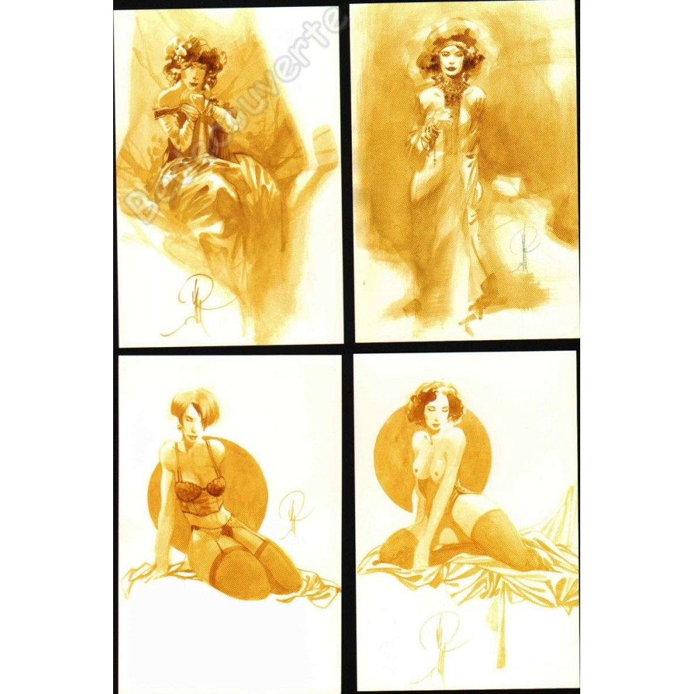 Varanda - Lot de 4 cartes postales Pin-up