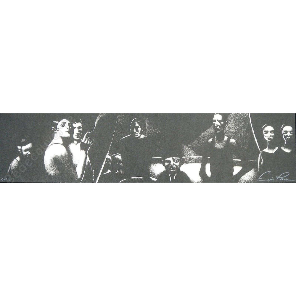 Roca - Sans titre Noir et Blanc Sérigraphie Roca - Sans titre Noir et Blanc Sérigraphie