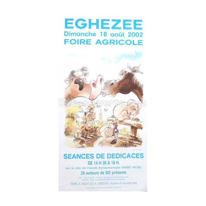 Affiche Geerts - Jojo Foire Agricole Eghezee BD