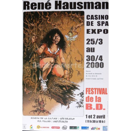 Affiche Hausman - Laiyna Expo BD Spa 2000 BD