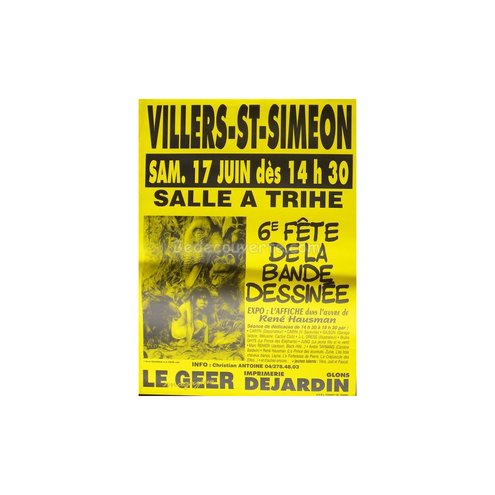 Affiche Hausman - Laiyna Fete BD Villlers BD