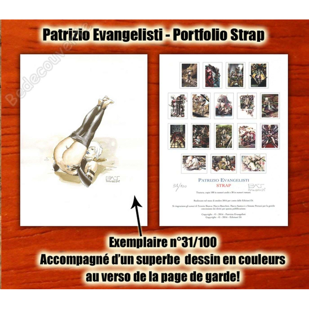 Evangelisti - Portfolio Strap + dédicace n°31/100