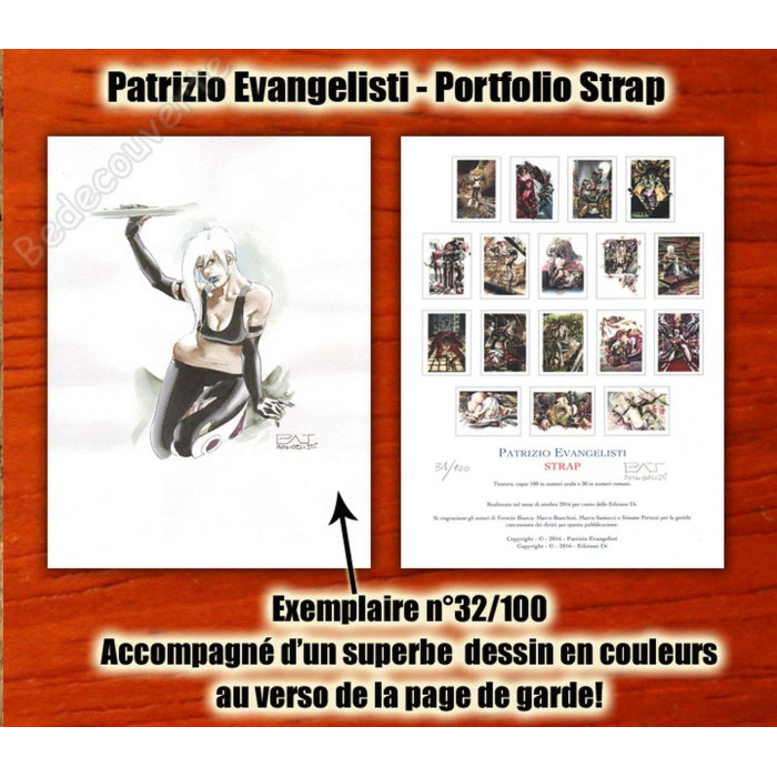 Evangelisti - Portfolio Strap + dédicace n°32/100