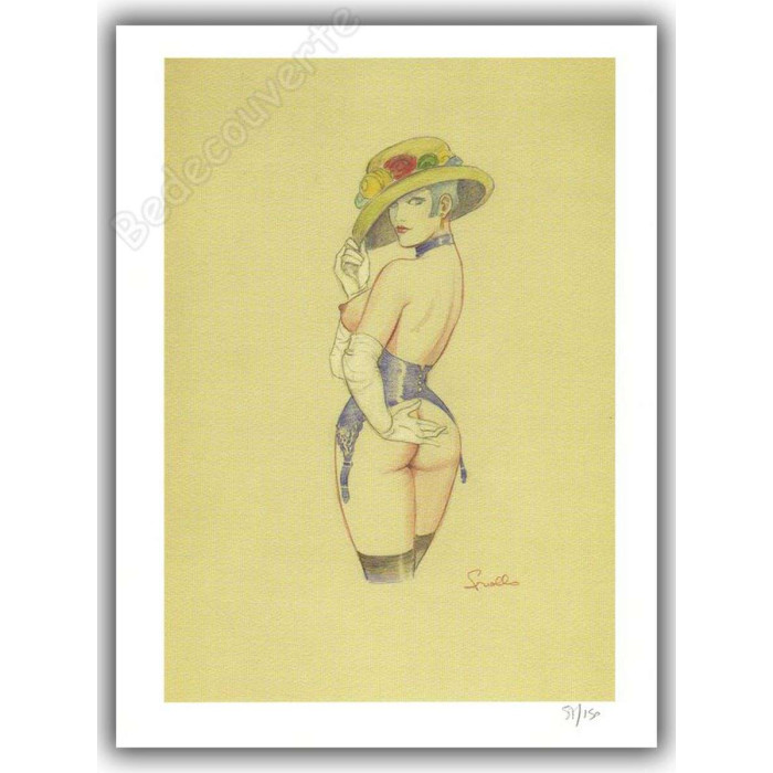 Affiche Frollo - Femme au Chapeau 12 BD