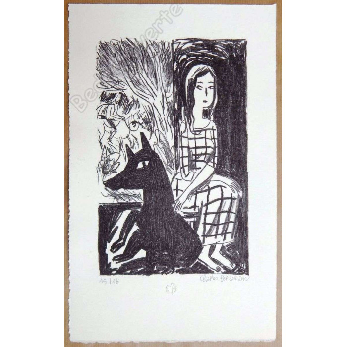 Berberian - Lithographie La fille et le renard