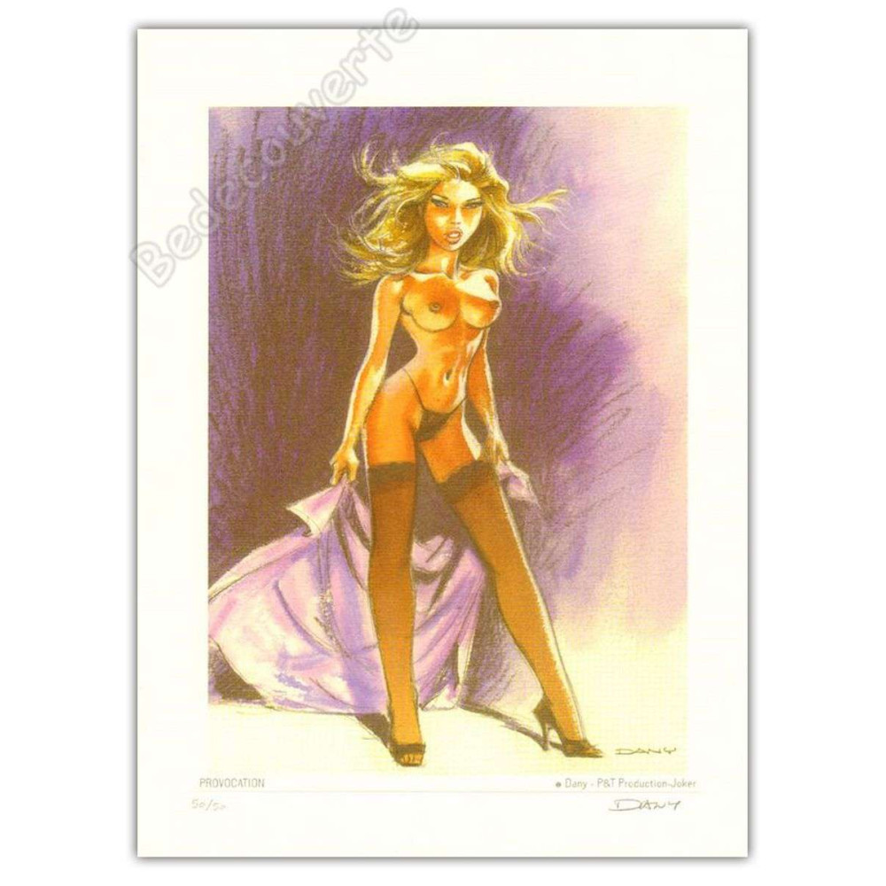 Affiche Dany - Pin up Provocation BD Affiche Dany - Pin up Provocation BD