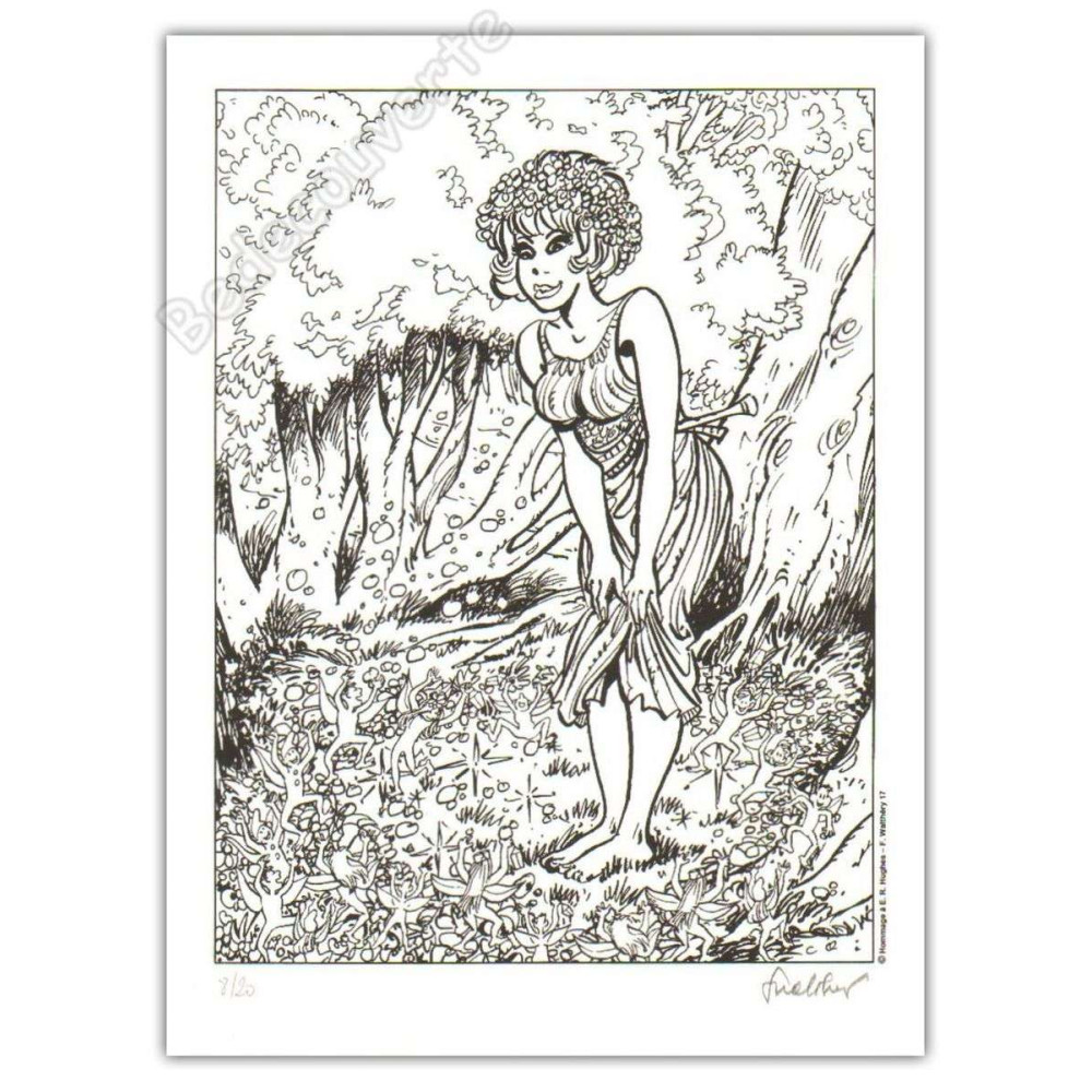 Walthéry - Natacha Hommage à Edward Robert Hughes NB Walthéry - Natacha Hommage à Edward Robert Hughes NB