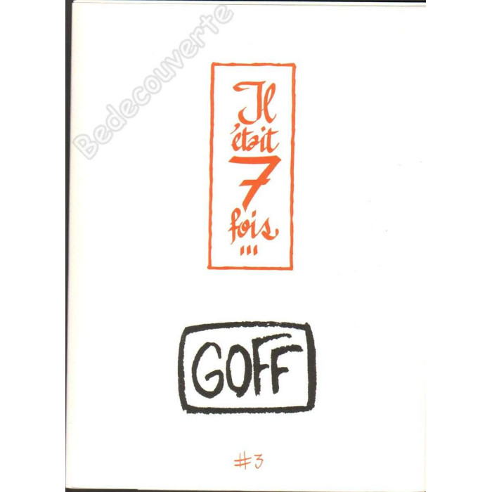 Goff - Portfolio Il était 7 fois n°3 + Dédicace n°26/77