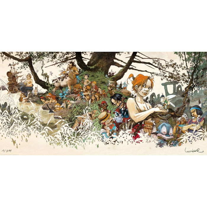 Loisel - Peter Pan Les personnages 399ex Signé