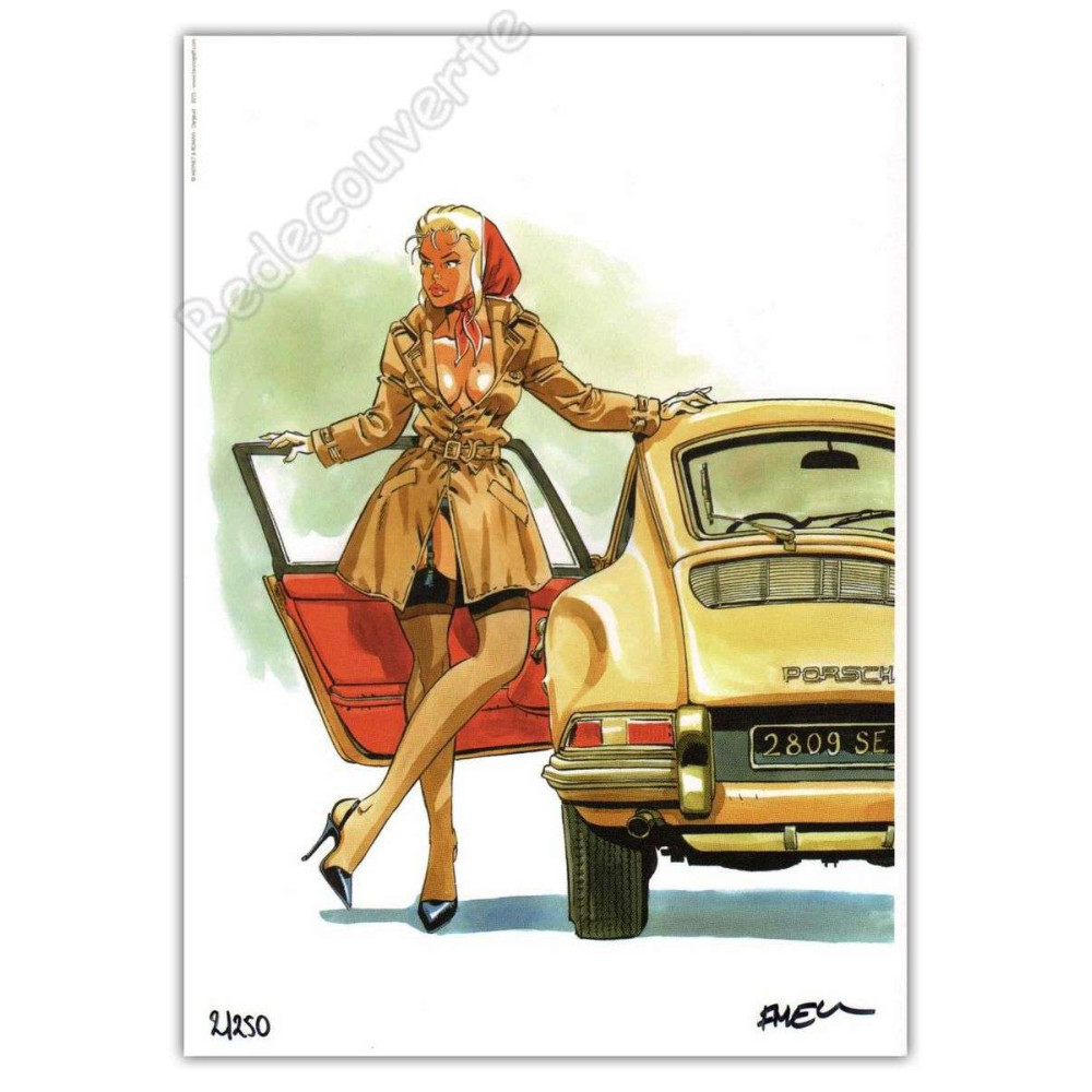 Meynet - Pin-up Mirabelle Porsche 911