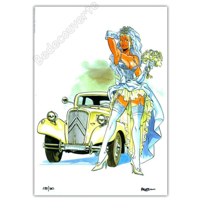 Meynet - Pin-up Mirabelle Citroen Traction 2014