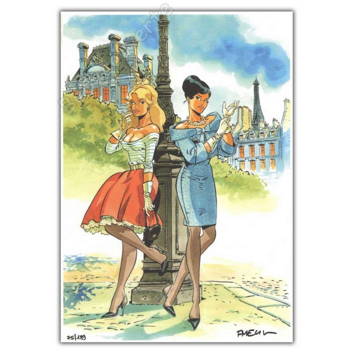 Meynet - Paris Tour Eiffel Pin Up 02 2012