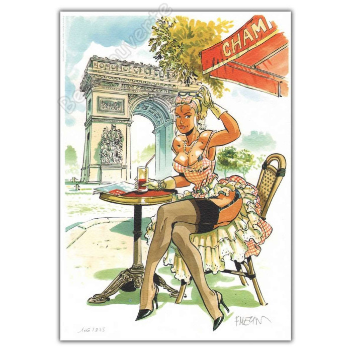 Meynet - Paris Arc de Triomphe Pin Up 02 2012