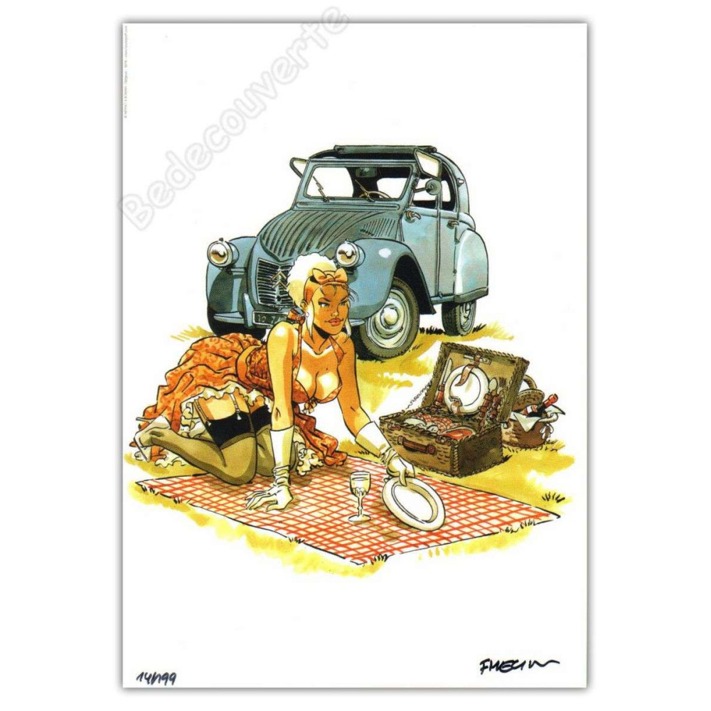 Meynet - Pin-up Mirabelle Citroën 2 Cv 2018