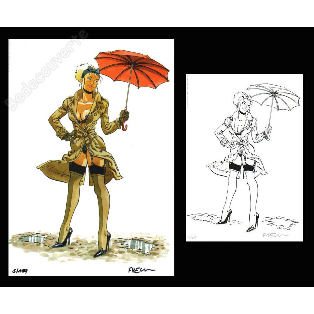 Meynet - Pin-up Mirabelle Parapluie 2018 Duo d'ex-libris