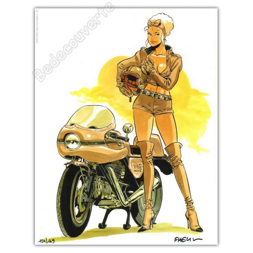 Meynet - Pin-up Mirabelle Moto Cucatti 2012