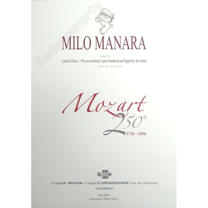 Manara - Portfolio Mozart 250° 1756-2006