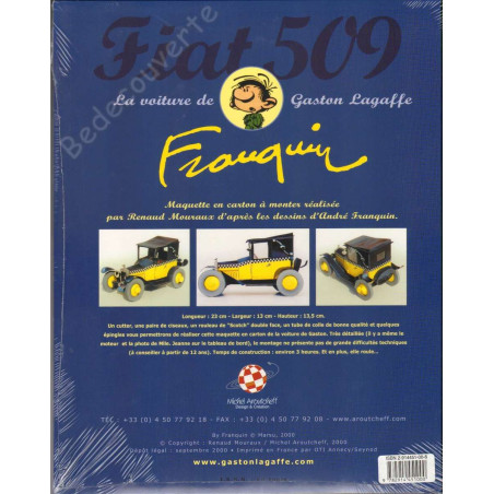 Franquin - Maquette en carton La voiture de Gaston