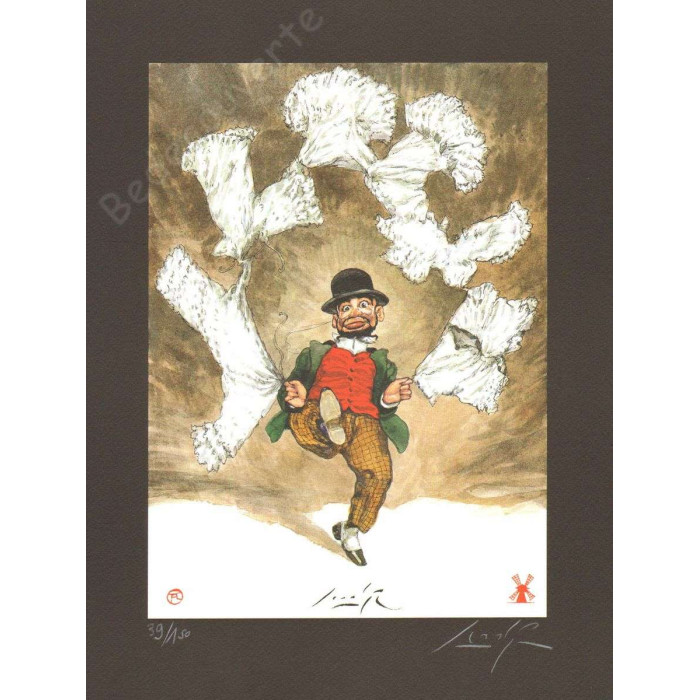 Smudja - Hommage Toulouse Lautrec Jongleur