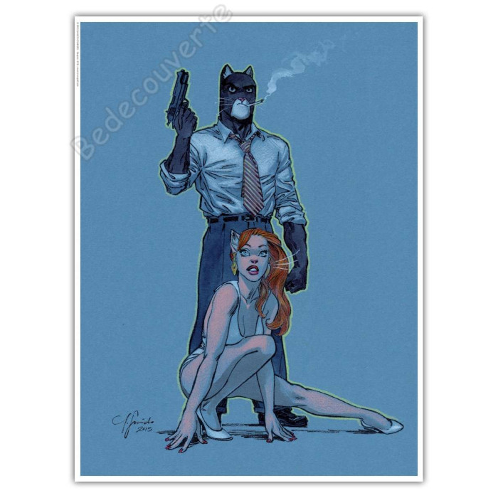 Guarnido - Blacksad La cigarette Signé