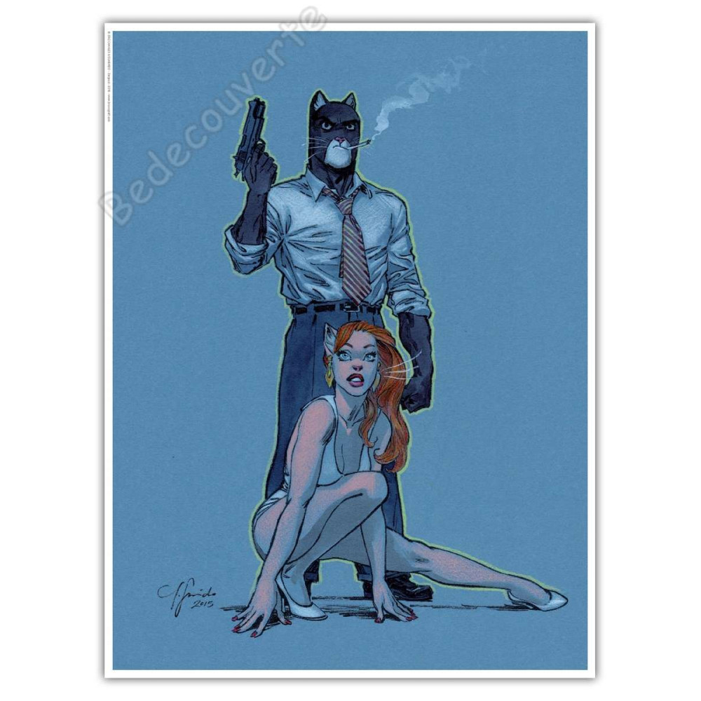 Guarnido - Blacksad La cigarette Signé