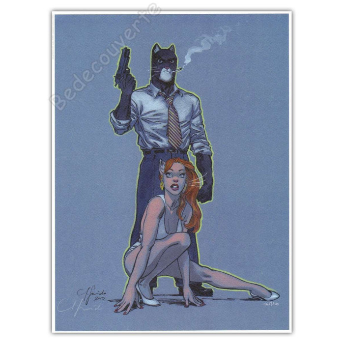 Guarnido - Blacksad La cigarette Signé