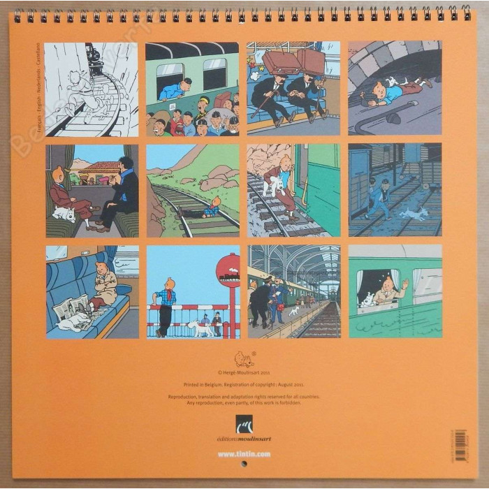 Herge - Calendrier Tintin 2012