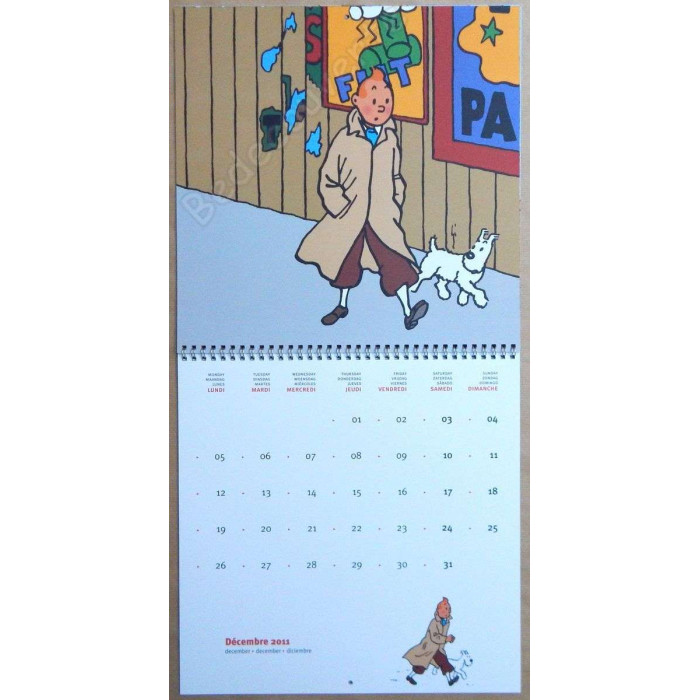 Herge - Calendrier Tintin 2011