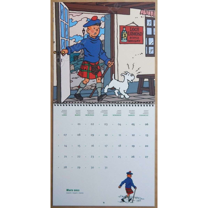 Herge - Calendrier Tintin 2011