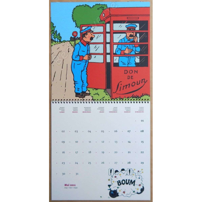 Herge - Calendrier Tintin 2011