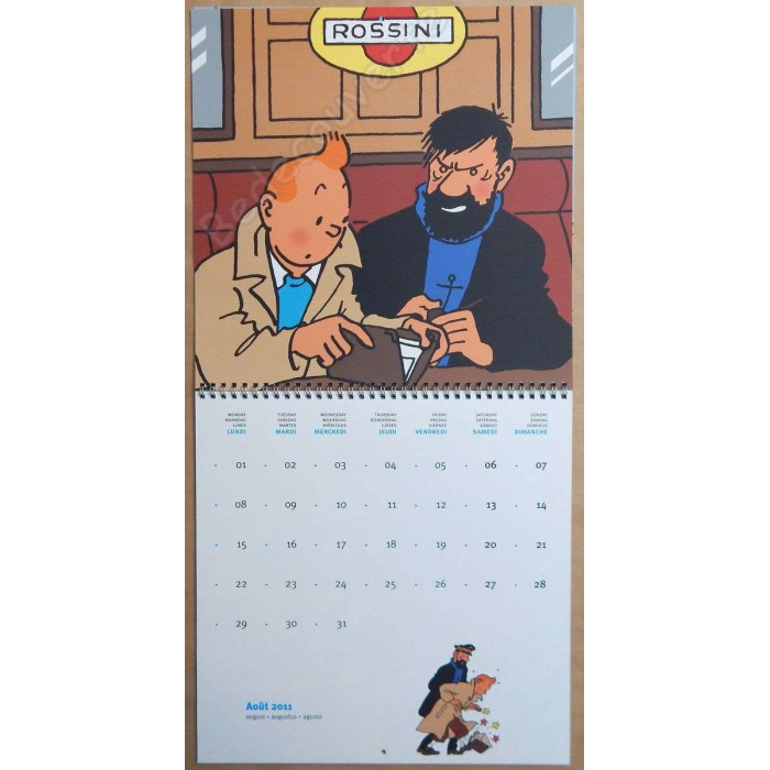 Herge - Calendrier Tintin 2011