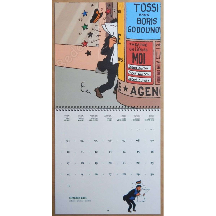 Herge - Calendrier Tintin 2011