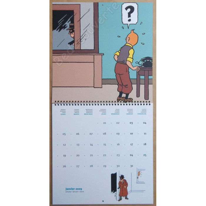 Herge - Calendrier Tintin 2009