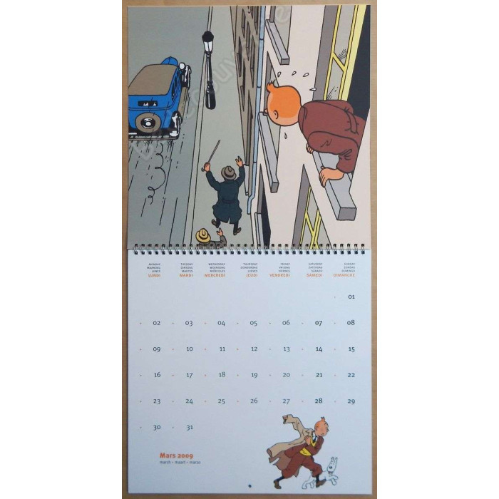 Herge - Calendrier Tintin 2009