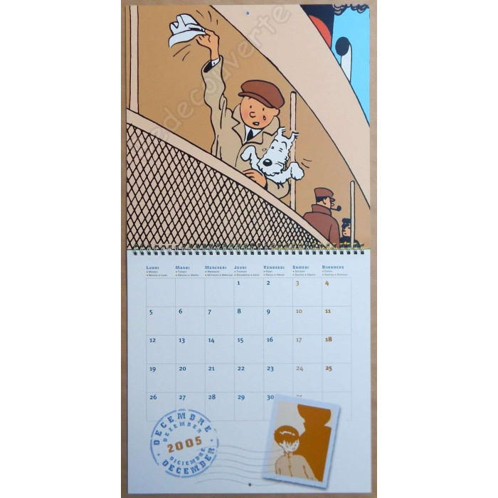 Herge - Calendrier Tintin 2005